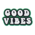 Shoe Charm - GOOD VIBES sign logo badge 340-20