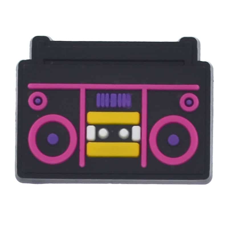 Black & pink boombox 343-03 - Shoe Charm