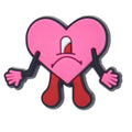Pink Bad Bunny Heart 348-02 Shoe Charm