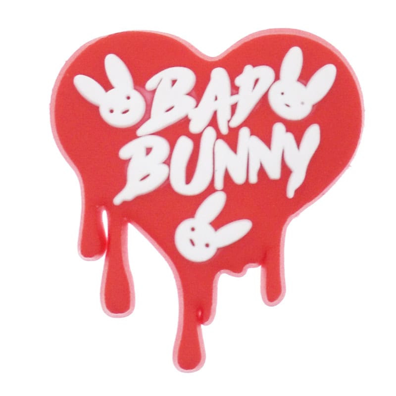 Bad Bunny melting bunny heart 348-05 Shoe Charm