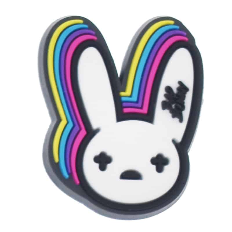Rainbow face from Bad Bunny 348-06 Shoe Charm