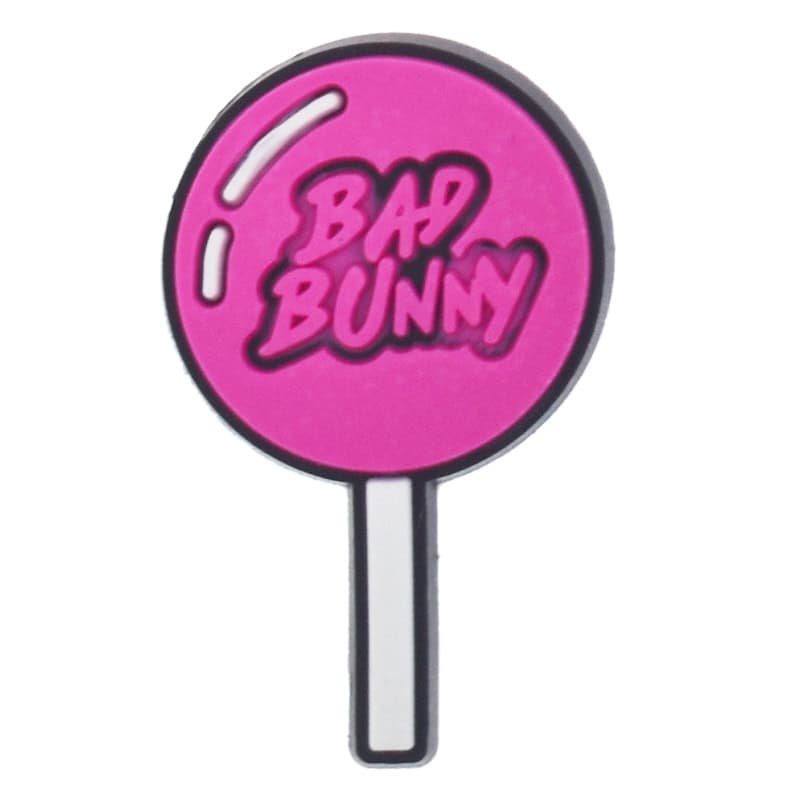 Bad Bunny pink lollipop 348-09 Shoe Charm
