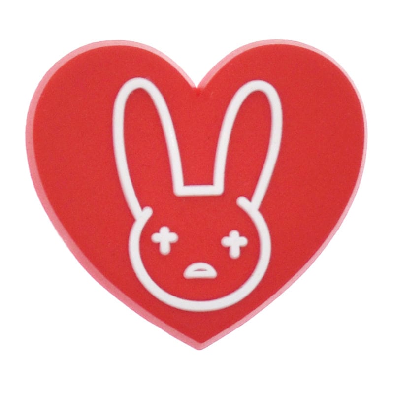 Heart with Bunny from Bad Bunny 348-10 Shoe Charm