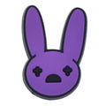 Purple bunny face from Bad Bunny 348-14 Shoe Charm