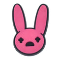 Pink bunny face from Bad Bunny 348-16 Shoe Charm