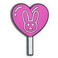 Pink heart lollipop with bunny from Bad Bunny 348-17 Shoe Charm