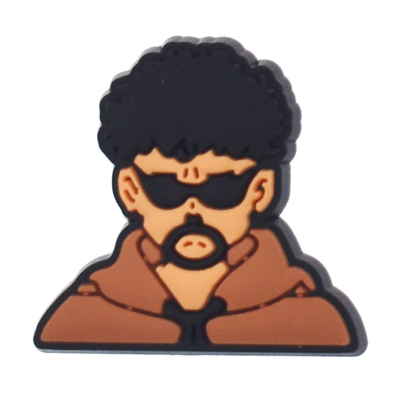Bad Bunny Rapper wearing sunglasses 348-19 Shoe Charm