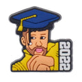 Bad Bunny Rapper 2022 Graduation hat 348-21 Shoe Charm