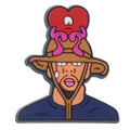 Bad Bunny Rapper with Bad Bunny Heart on hat 348-33 Shoe Charm