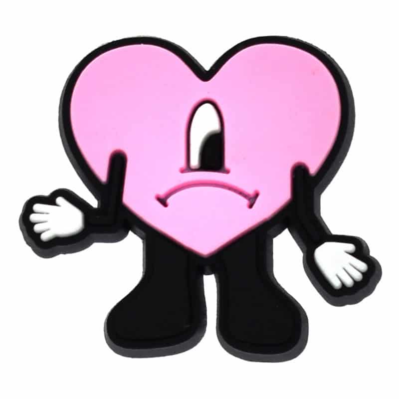 Light pink Bad Bunny Heart 348-40 Shoe Charm