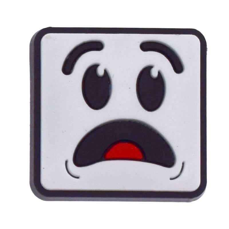 Sad square face 349-01 - Shoe Charm