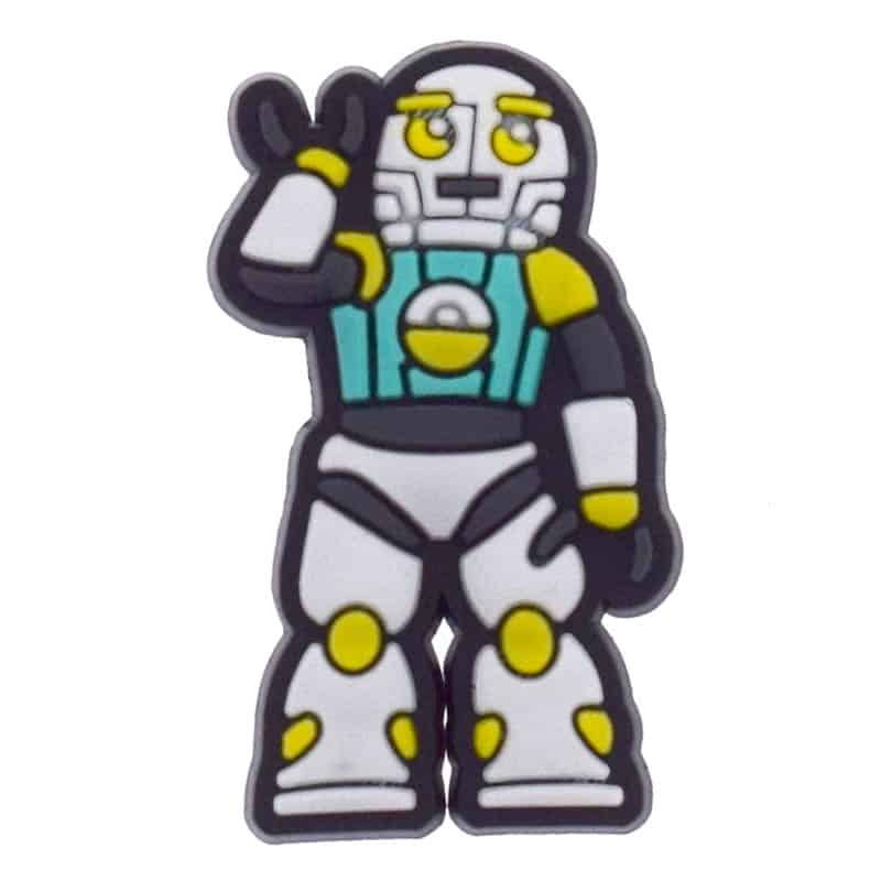 Robot man waves 349-04 Shoe Charm
