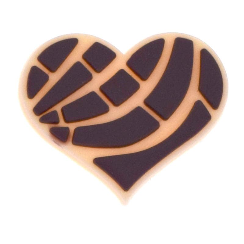 Choco heart CONCHA sweetbread 351-01 - Shoe Charm