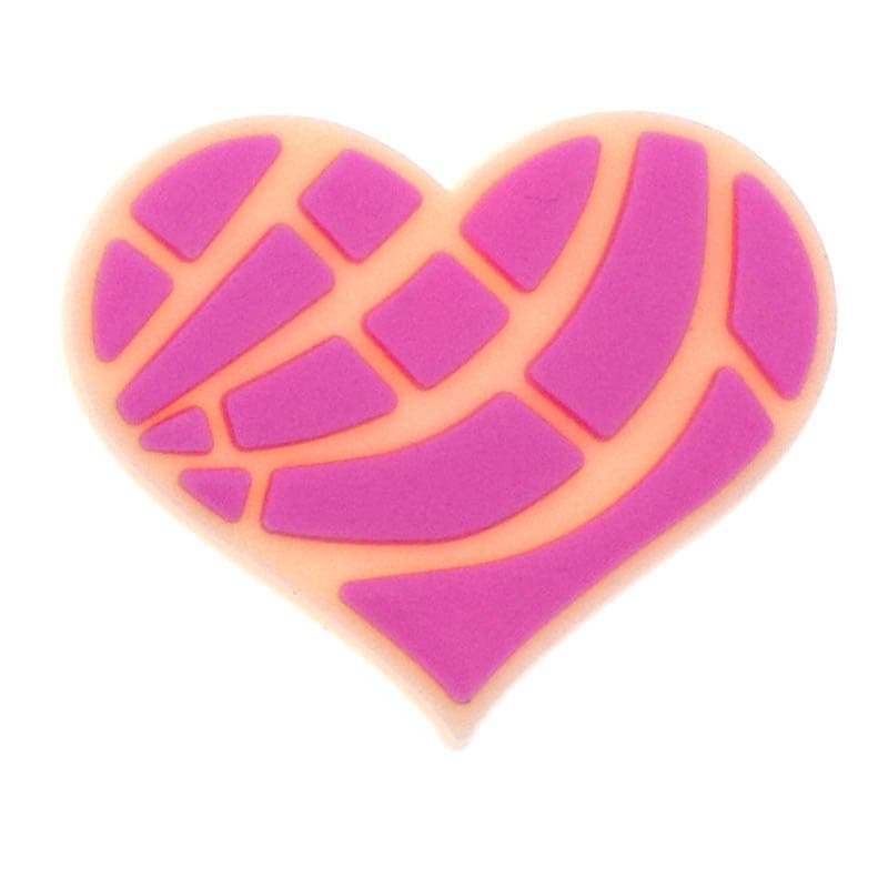 Strawberry heart CONCHA sweetbread 351-02 - Shoe Charm