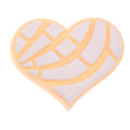 Cream heart CONCHA sweetbread 351-03 - Shoe Charm