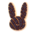 Chocolate rabbit CONCHA sweetbread 351-19 - Shoe Charm