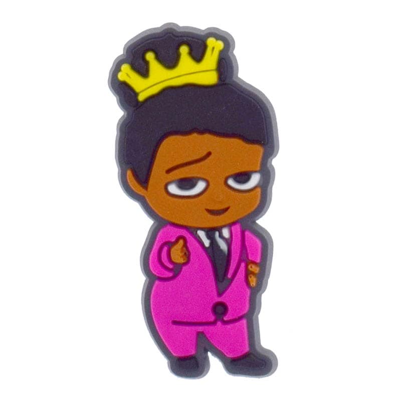 Pink suit Boss Baby with crown 352-07 - Shoe Charm