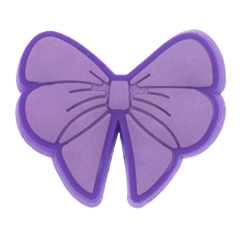 Purple hair bow 359-04 - Shoe Charm