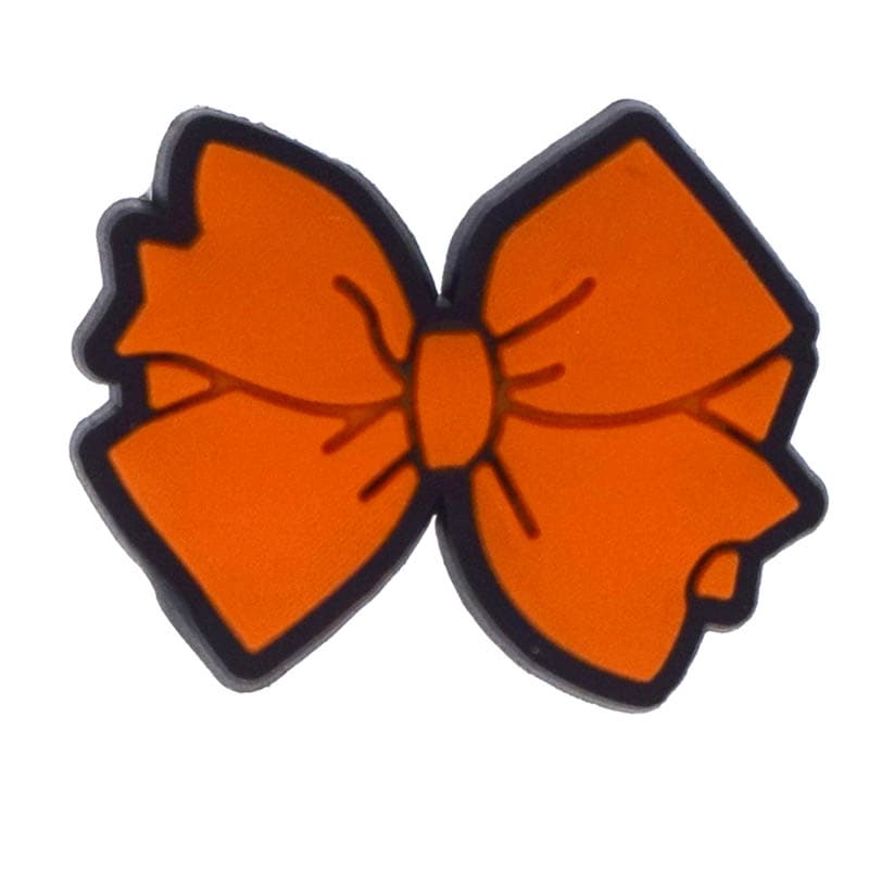 Orange hair bow 359-05 - Shoe Charm
