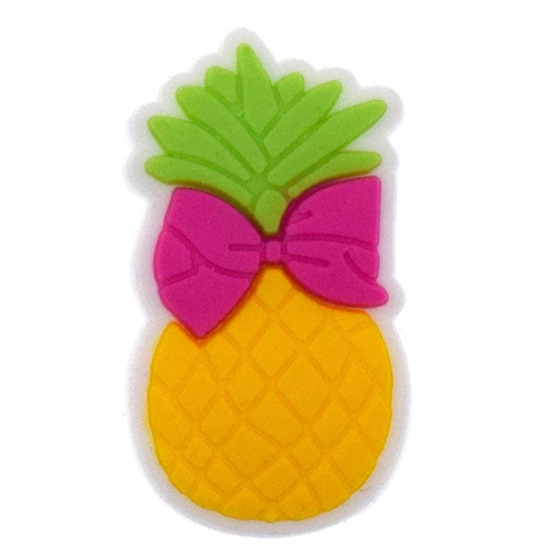 Pineapple pink bow 359-06 - Shoe Charm