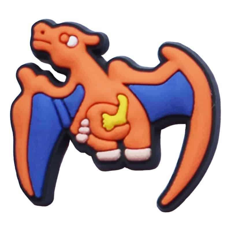 Blue wings out Dinosaur 36-16 Shoe Charm