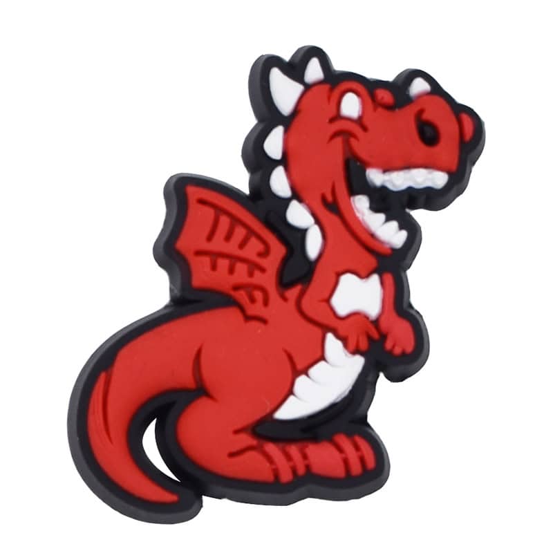 Red smiler Dinosaur 36-29 Shoe Charm