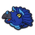 Blue Styrocaurus head Dinosaur 36-32 Shoe Charm
