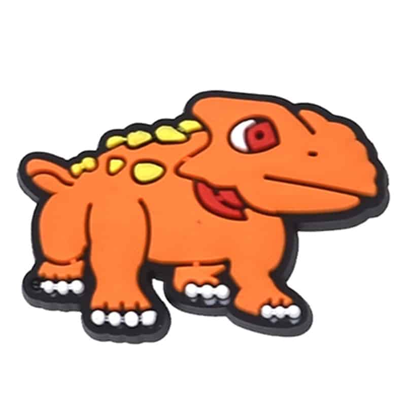 Orange looker Dinosaur 36-34 Shoe Charm
