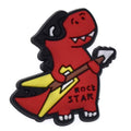 Guitar player Dinosaur 36-46 Shoe Charm