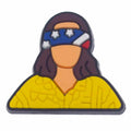 Millie Bobby brown with blindfold, Stranger Things 364-03 Shoe Charm