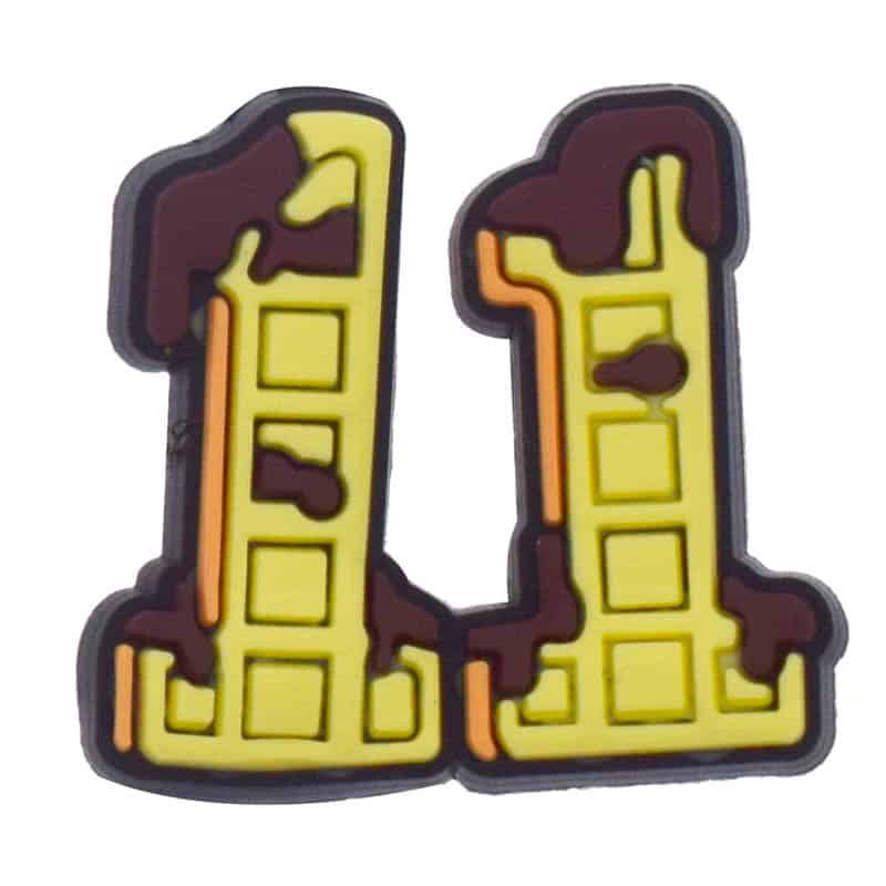 Number eleven, 11, Stranger Things 364-06 Shoe Charm
