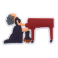 Taylor Swift playing piano 366-04 - Shoe Charm