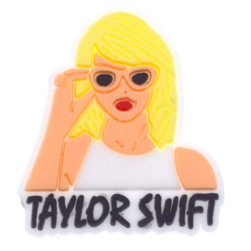 Blond Taylor Swift with glasses 366-05 - Shoe Charm