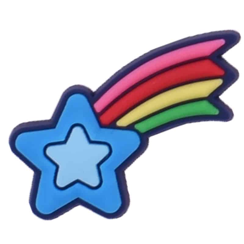 Rainbow shooting star 37-09 Shoe Charm