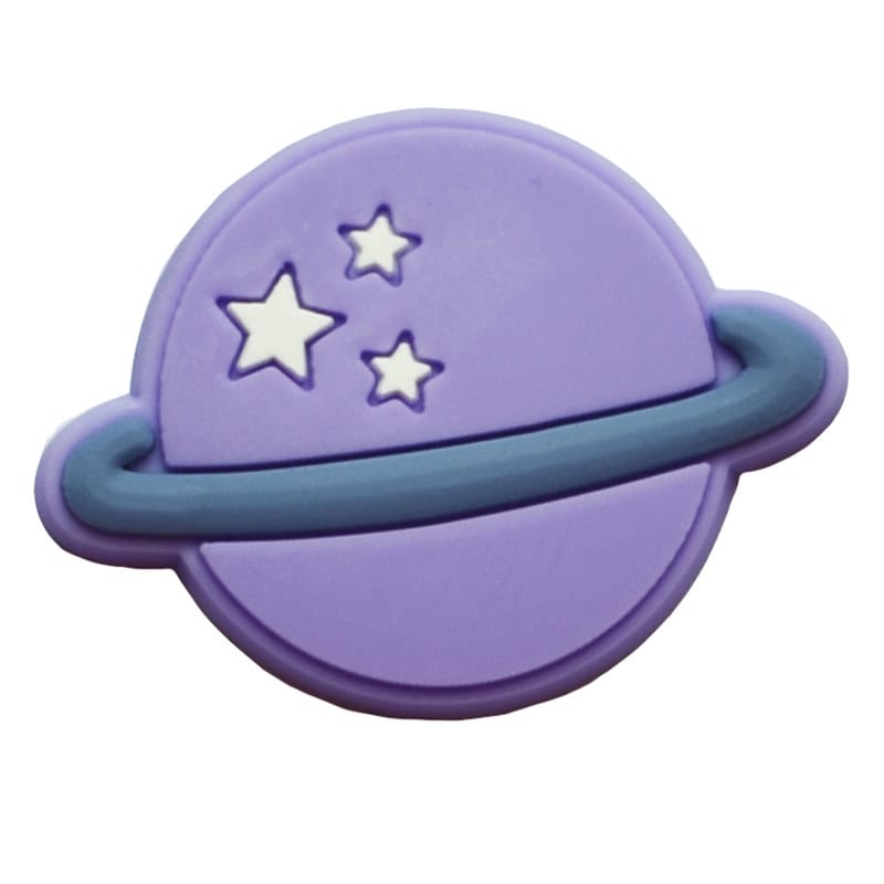 Purple planet stars 37-17 Shoe Charm