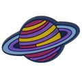 Stripey planet ring 37-21 Shoe Charm