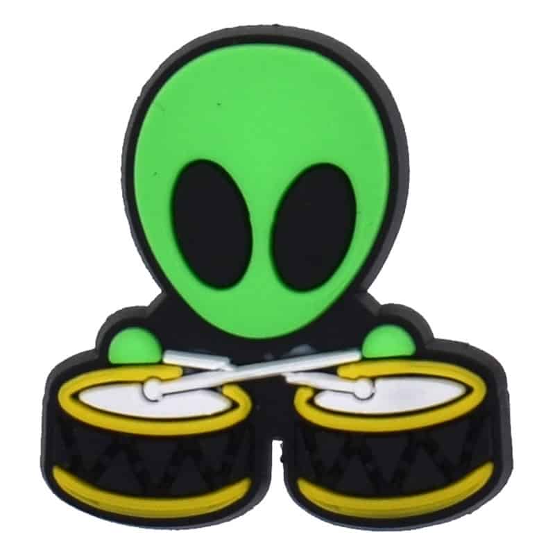 Alien drummer 37-63 Shoe Charm