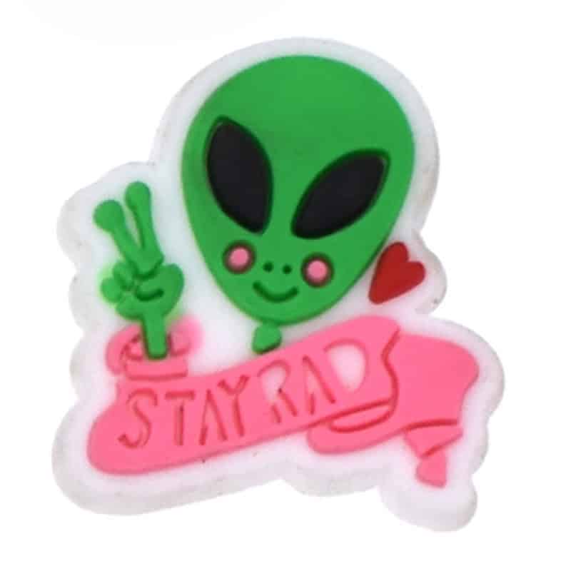 Alien waving 37-67 Shoe Charm