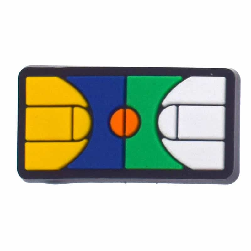 Colourful ball court 370-10 - Shoe Charm