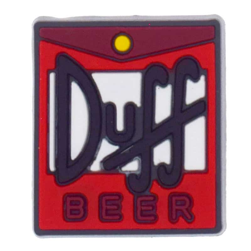 Duff beer logo square 374-09 - Shoe Charm