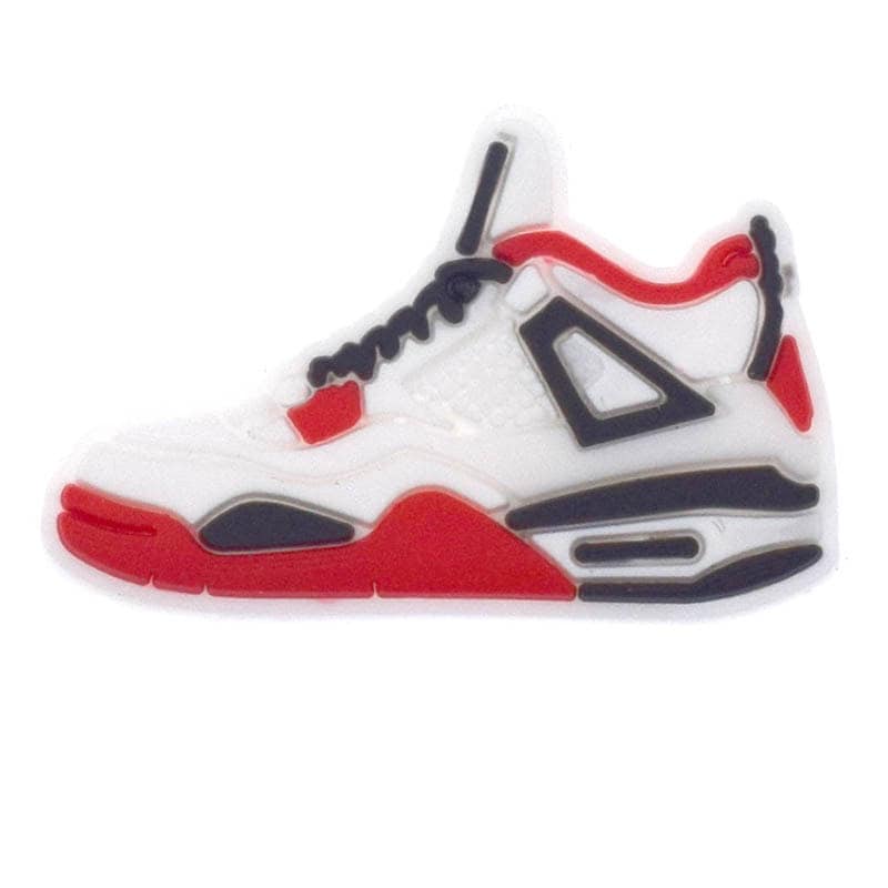 White/red trainers 375-01 Shoe Charm