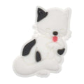 White sitting CAT 378-06 Shoe Charm