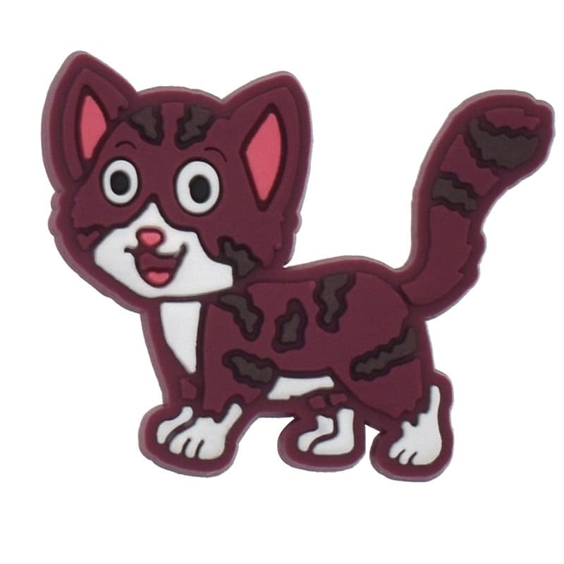 Brown kitten CAT 378-10 Shoe Charm