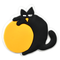 Black cat and ball CAT 378-11 Shoe Charm