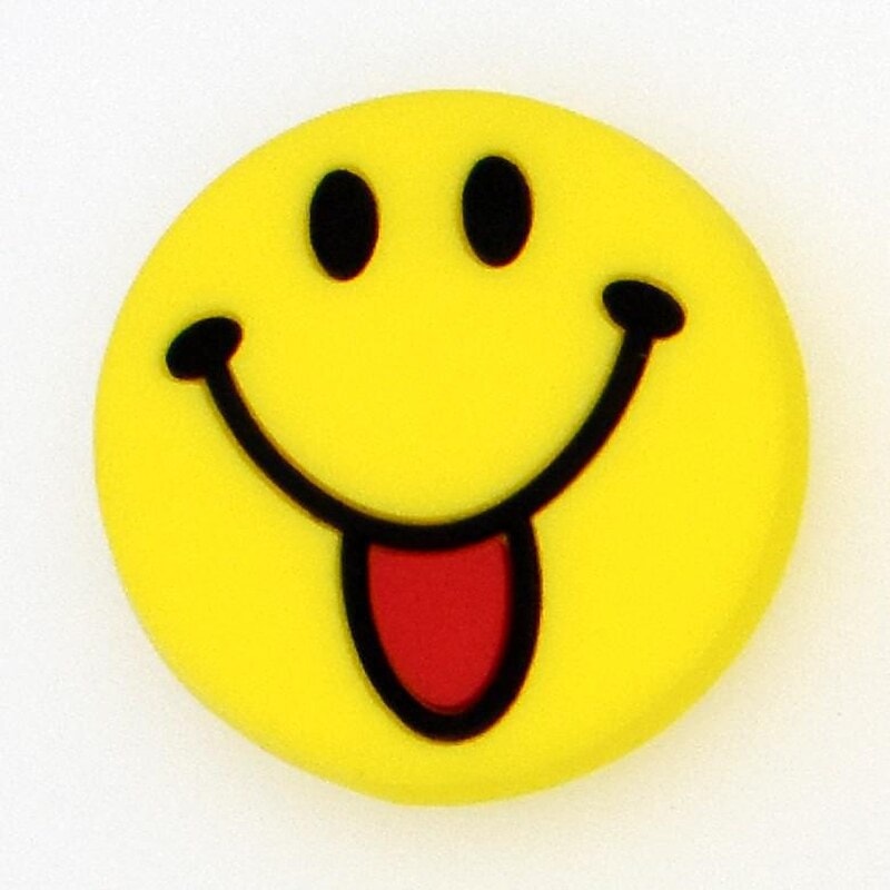 Emoji Tongue out big smile 38-09 Shoe Charm