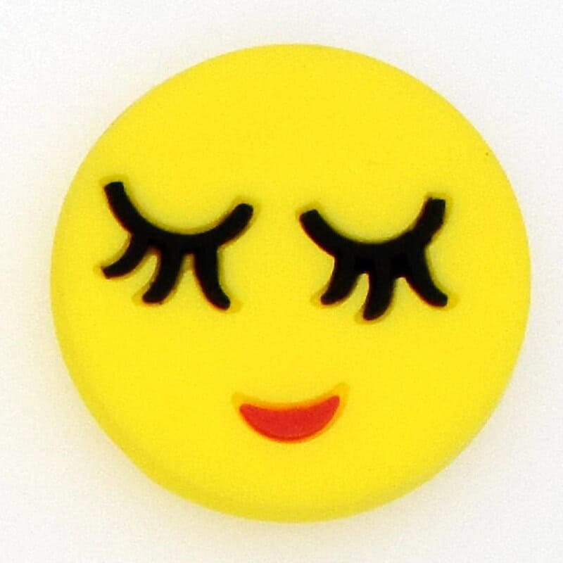 Emoji Closed eyes blush 38-12 Shoe Charm