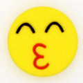 Emoji Number 3 lips 38-15 Shoe Charm