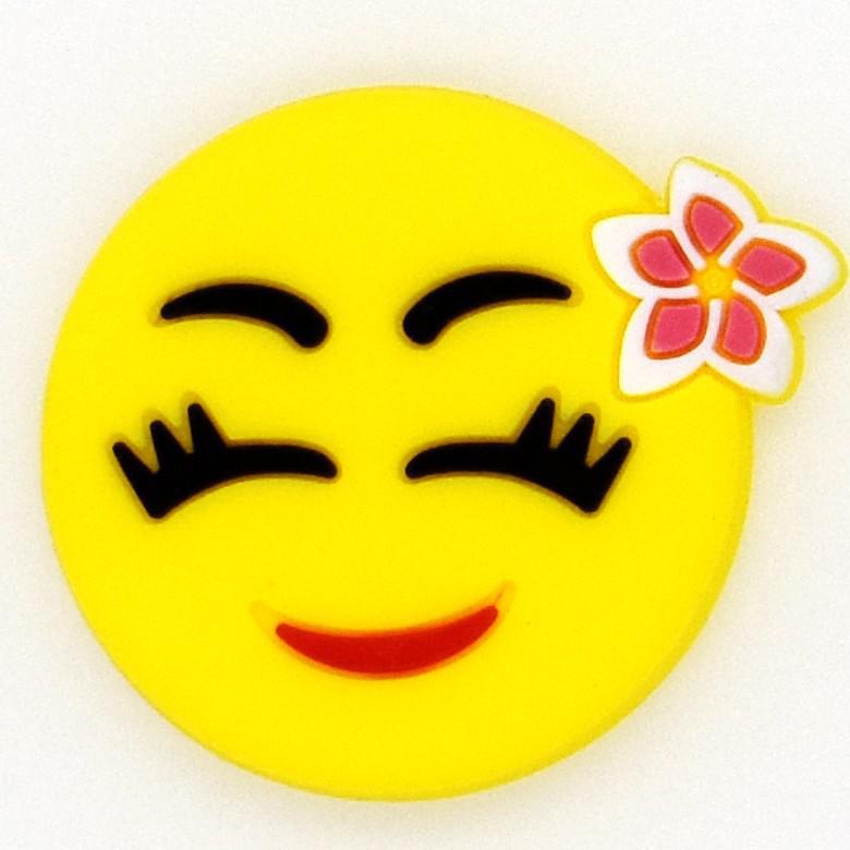 Emoji Flower hair 38-23 Shoe Charm