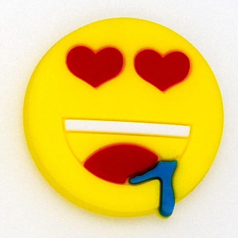 Emoji Heart eyes 38-29 Shoe Charm