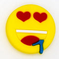 Emoji Heart eyes 38-29 Shoe Charm